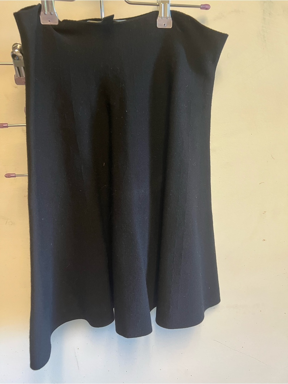 Ann Taylor Black A-Line Flared Skirt